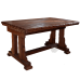 Стол «Купец» деревянный под старину, длина от 80 до 300см, цвет «Старый орех»